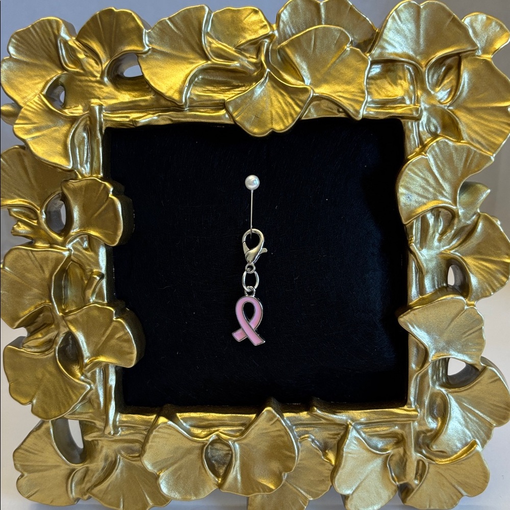 💕5/25💕Pink Ribbon Breast Cancer Awareness Charm